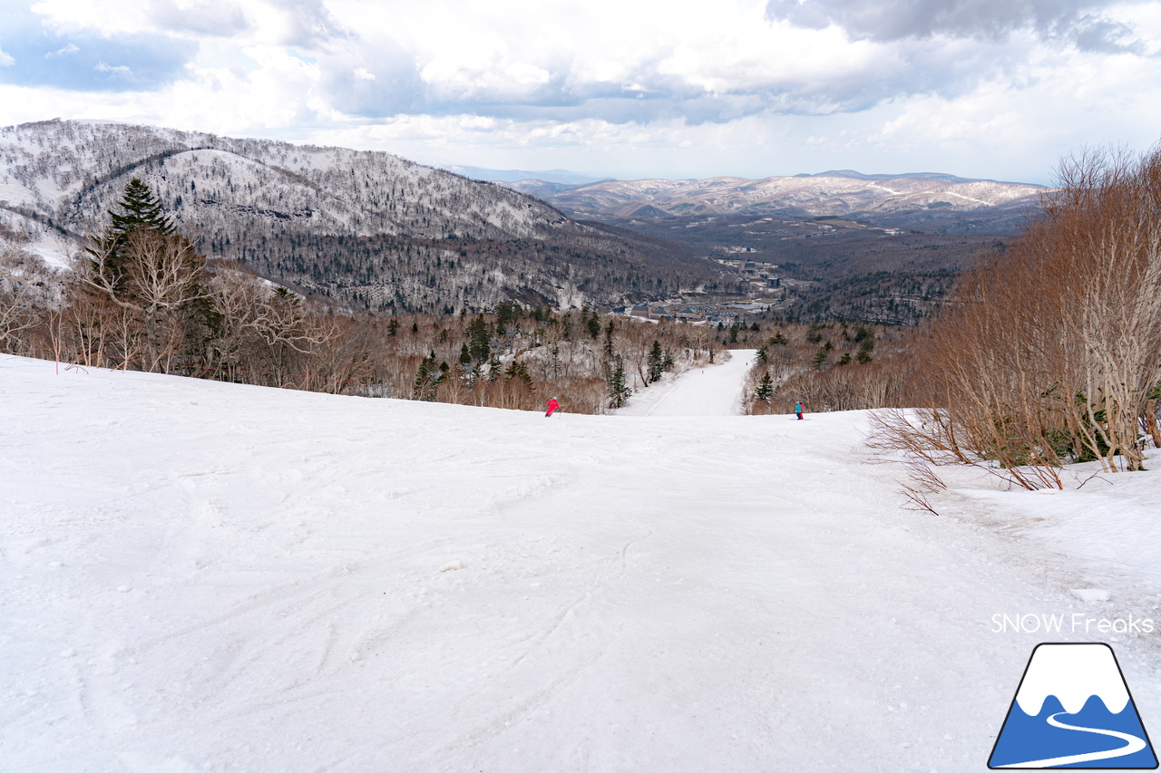 キロロリゾート｜寒波到来で、雪解けはひと休み。滑走距離2,000ｍ級のロングコースを楽しみましょう(^_-)-☆